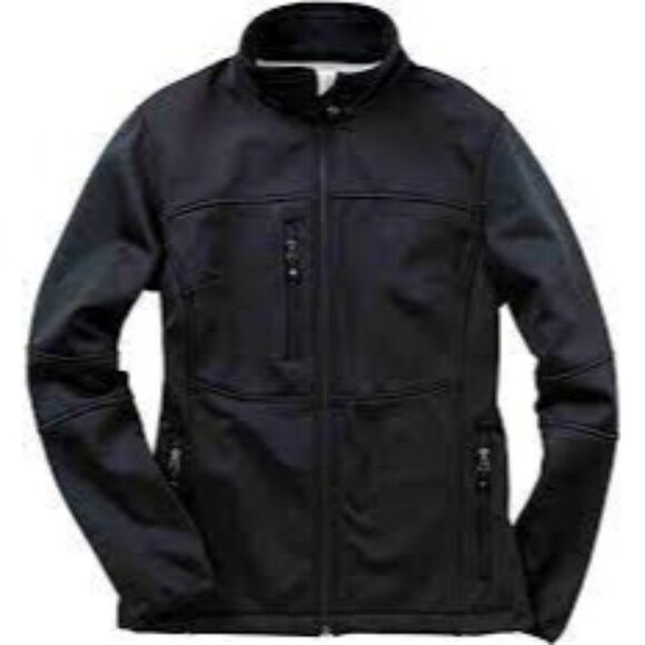 River's End Soft Shell Full Zip Water Resistant Jacket Black Size S - Picture 1 of 8